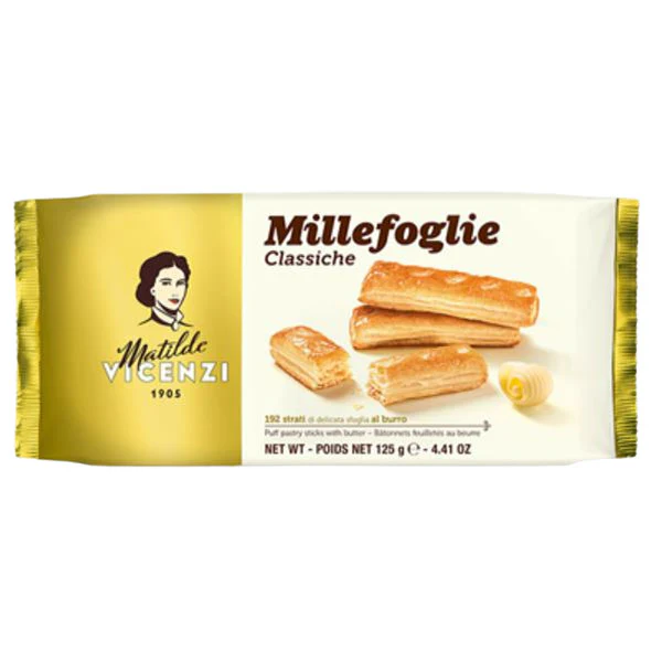 VICENZI - MINI MILLEFOGILE CLASSIC 125GR