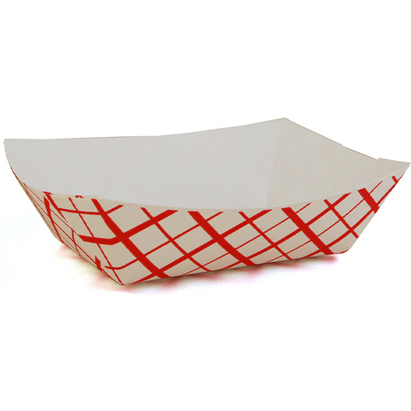 SOUTHLAND - FOOD TRAY 1/2LB RED PLAID 4x250 EA