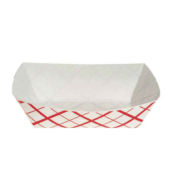 SOUTHLAND - FOOD TRAY 2LB RED CHECK 4x250 EA