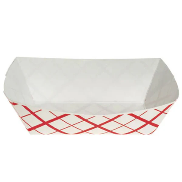 SOUTHLAND - FOOD TRAY 1LB RED CHECK 250EA