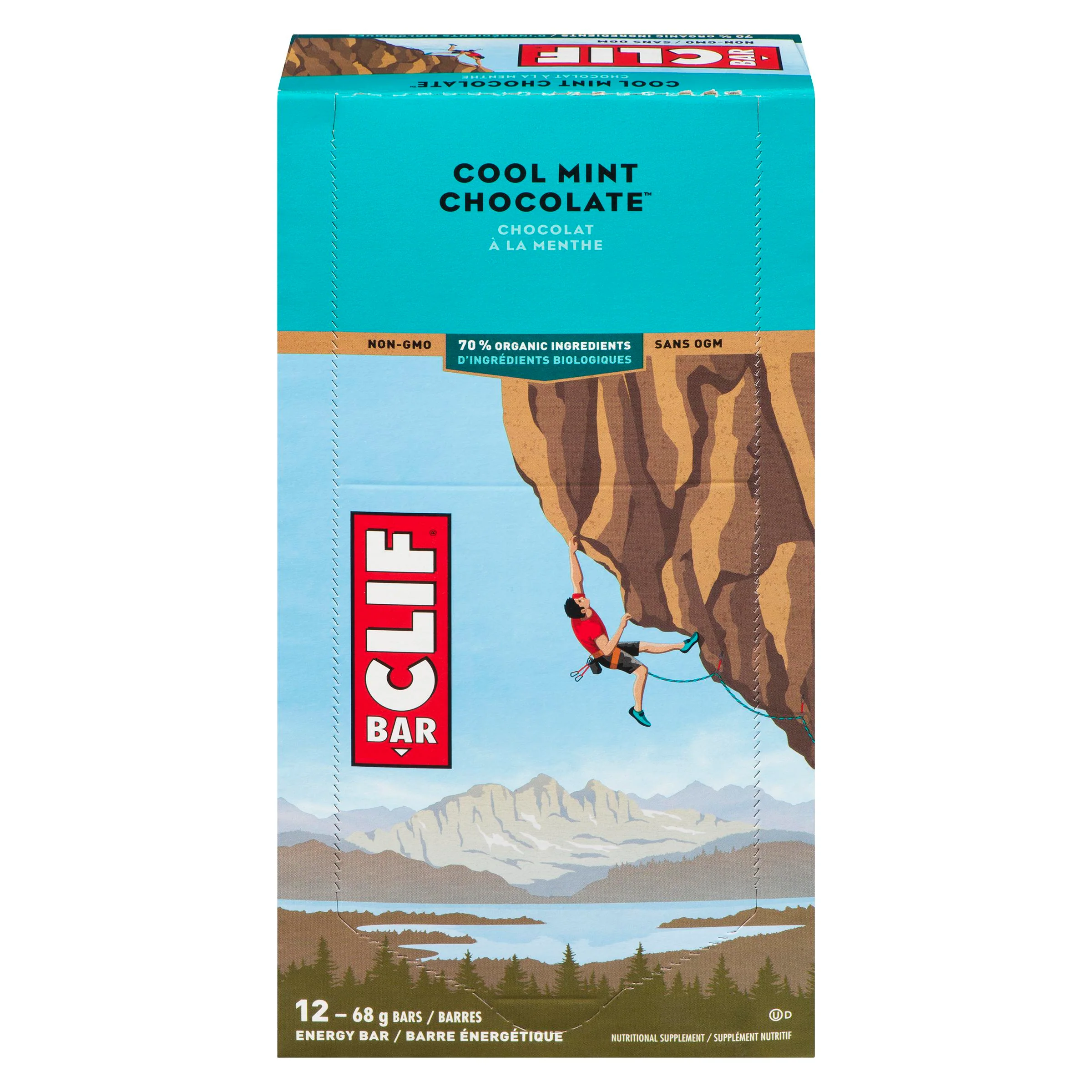 CLIF BAR - COOL MINT CHOCOLATE ENERGY 12x68 GR