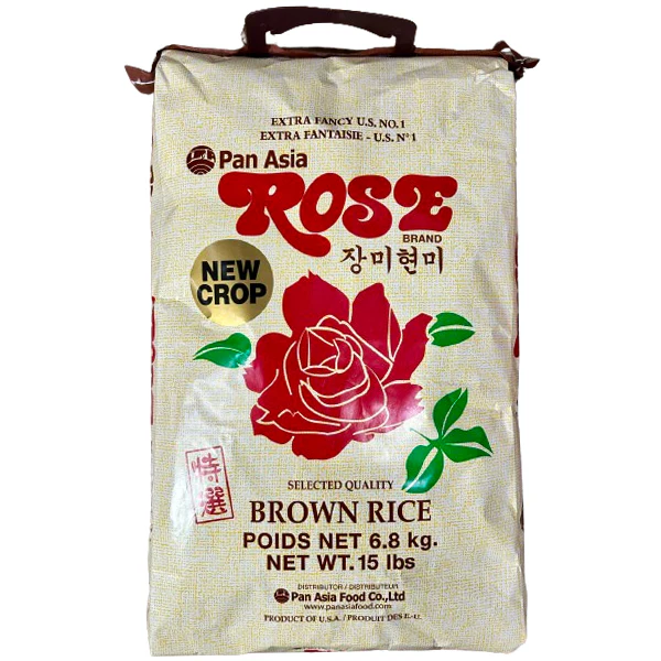 PAN ASIA - ROSE BROWN RICE 15LB