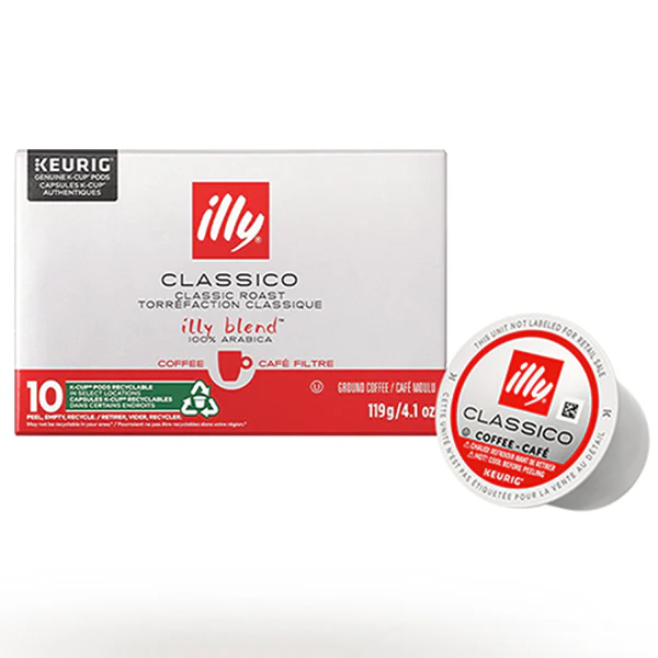 ILLY - K CUP CLASSICO MEDIUM ROAST COFFEE 10EA