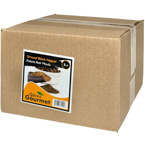 SPICES GOURMET - GROUND BLACK PEPPER 5LB