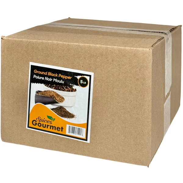 SPICES GOURMET - GROUND BLACK PEPPER 5LB
