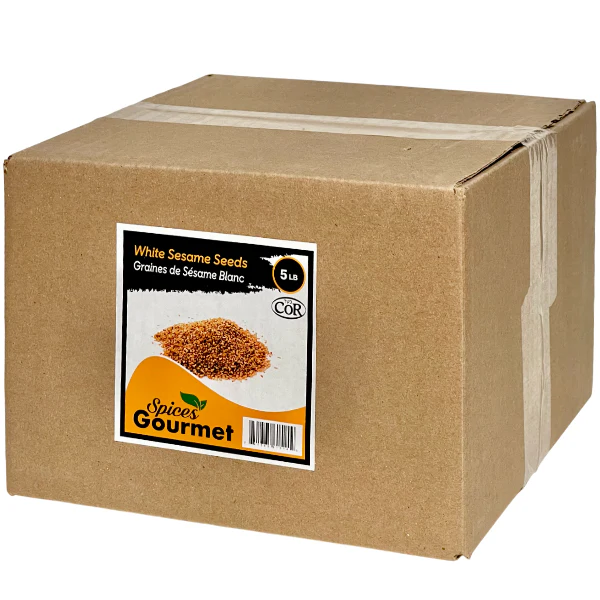 SPICES GOURMET - WHITE SESAME SEEDS 5LB