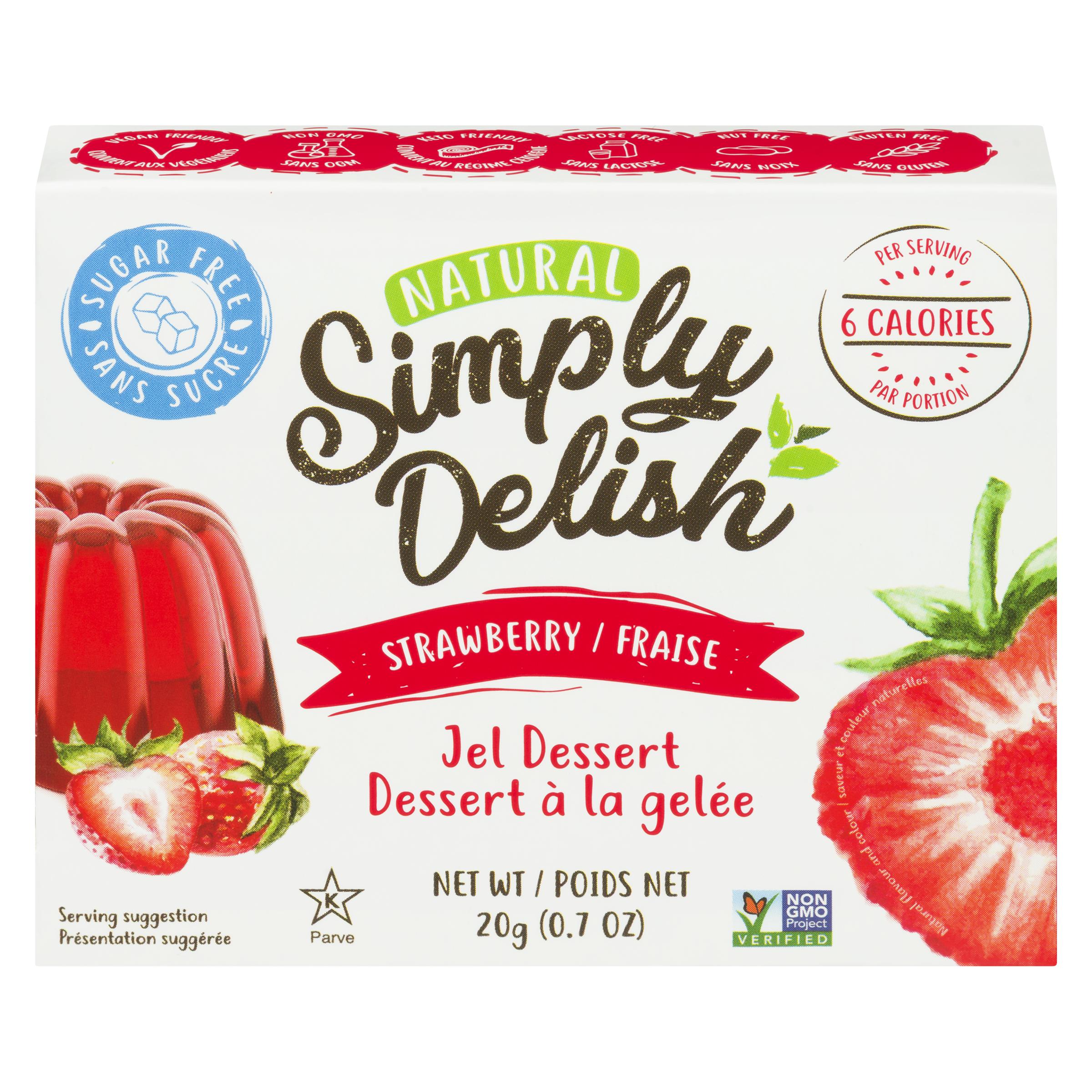 SIMPLY DELISH - STRAWBERRY DESSERT 20GR