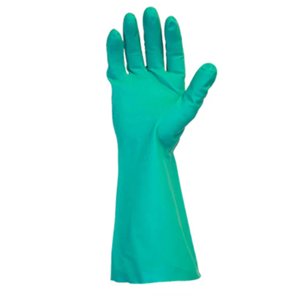 SAFETY ZONE - GREEN NITRILE FLOCKED 12in MED 10x12x1PK