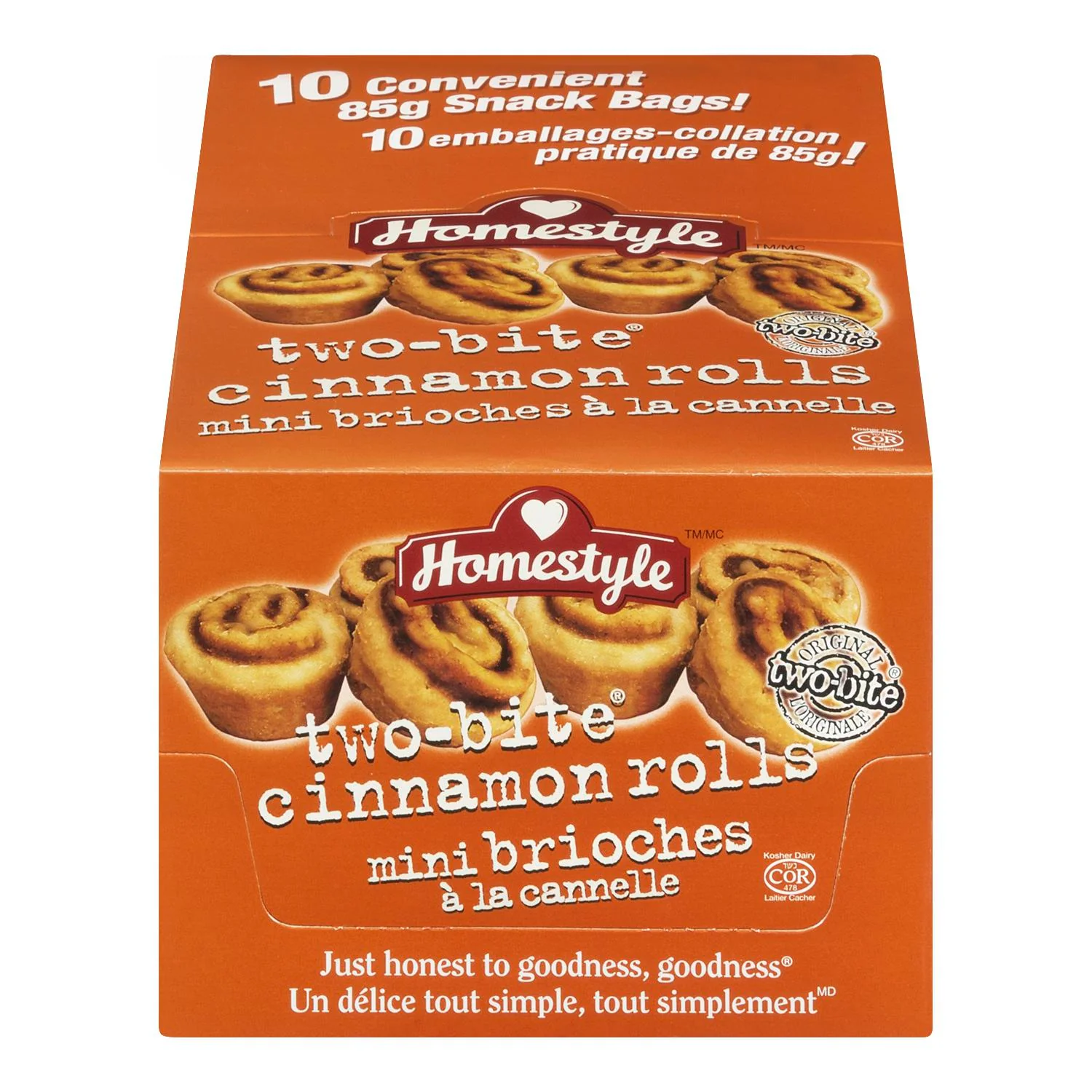 HOMESTYLE - TWO-BITE CINNAMON ROLLS 10x70GR