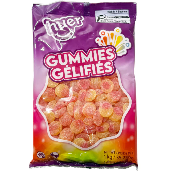 HUER - PEACH SLICES 1KG
