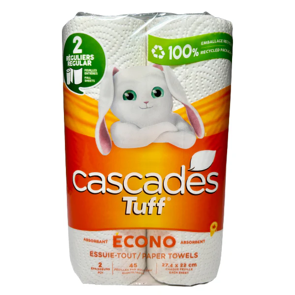 CASCADES - TUFF ECONO PAPER TOWELS 2ROLL
