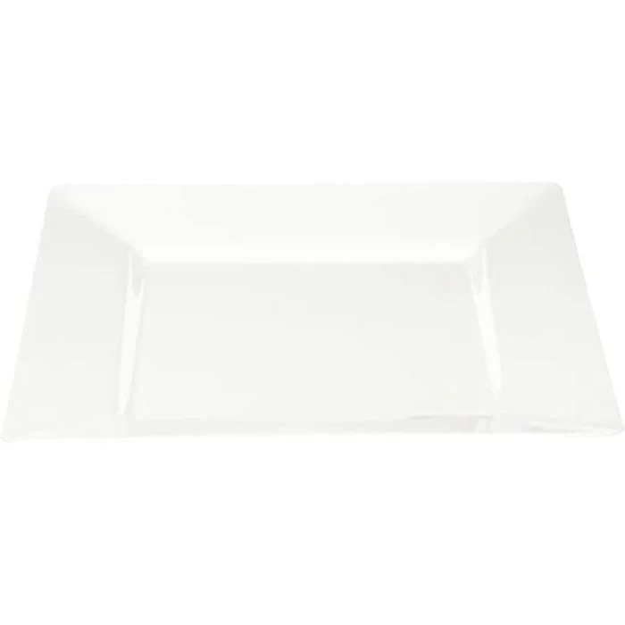 PARTY COUTURE - WHITE SQUARE PLATES 6.5IN 10PK