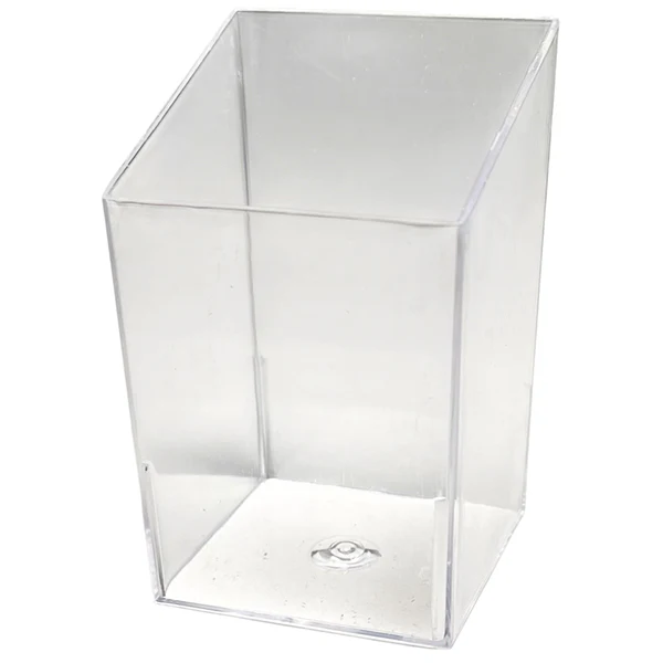 PARTY COUTURE - CLEAR SQUARE INCLINE MOUSSE CUP 8 PK