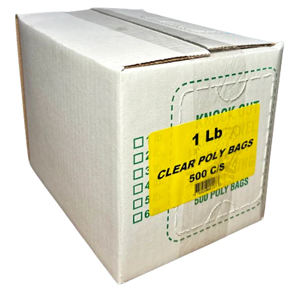 PETRO PLASTICS - 1LB CLEAR POLY BAGS 5X8 500EA
