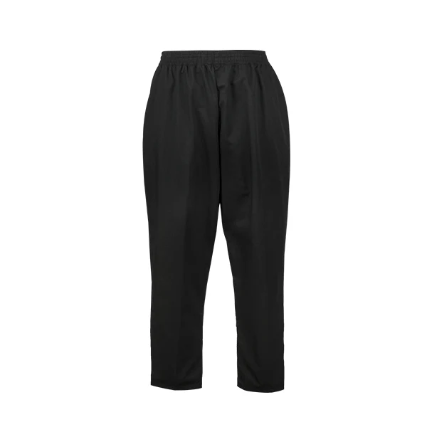 BODYGUARD - S BLACK CHEF PANTS VENTED MORDERN FIT EA