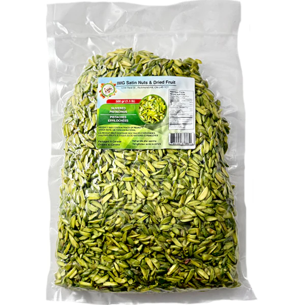 IMG SATIN - SLIVERED PISTACHIOS 500GR