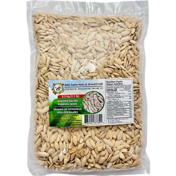 IMG SATIN - ROASTED SALTED PUMPKIN SEEDS 5x500 GR