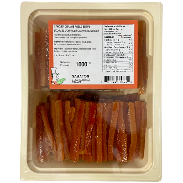 SABATON - CANDIED ORANGE PEEL STRIPS 1KG