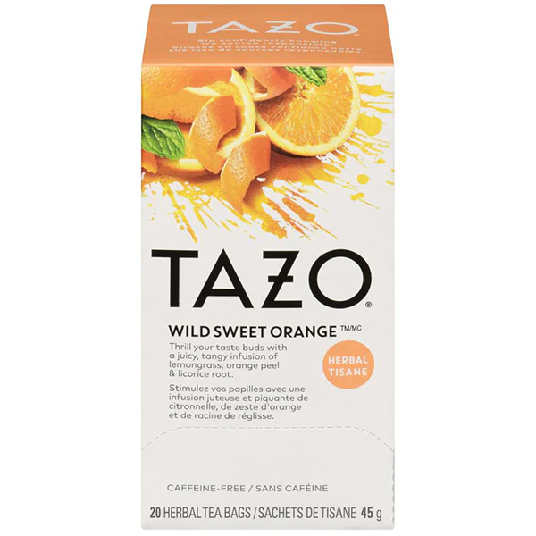 TAZO - HOT HERBAL SWEET ORANGE 20CT