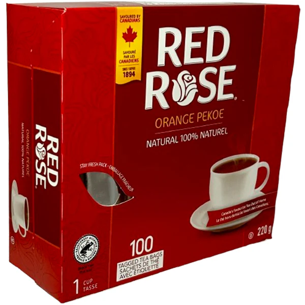 RED ROSE - ORANGE PEKOE 1CUP-TAG 100EA