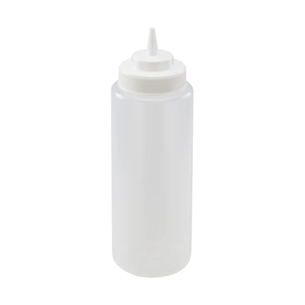 WINCO - 32oz WIDE MOUTH SQUEEZE BOTTLE CLEAR 6PK EA