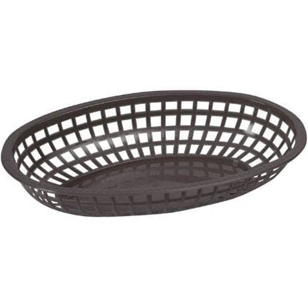 WINWARE - BLACK PREMIUM OVAL BASKET 12CT