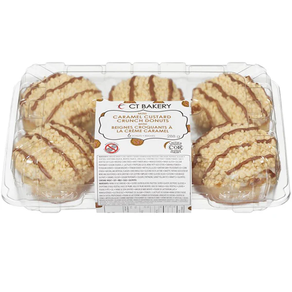 LEGACY - MINI CARAMEL CUSTARD CRUNCH DONUTS 288GR