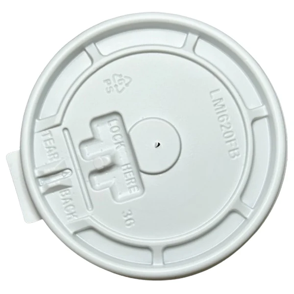 AMHIL - WHITE LID FLAT 100 PK