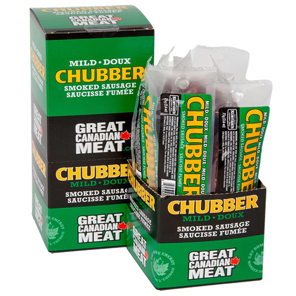 THE GREAT CNADIAN MEAT - TGCM CHUBBER MILD SMOKED SAUSAGE 10x75 GR