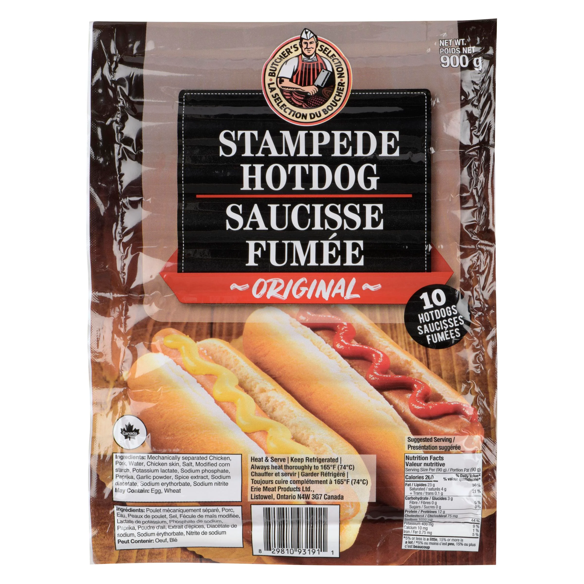 STAMPEDE - HOT DOGS ORIGINAL 900GR