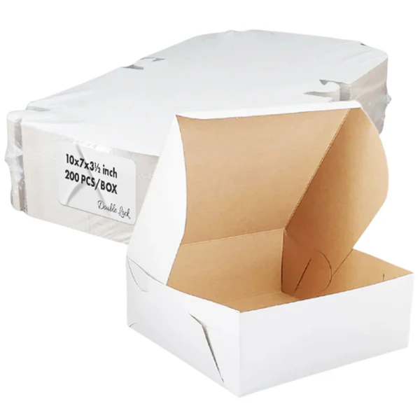 E.B. BOX - DONUT PLAIN BOXES 10x7x3.5 200EA