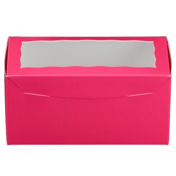 E.B. BOX - 2PK CUPCAKE PINK 8x4x4 100EA