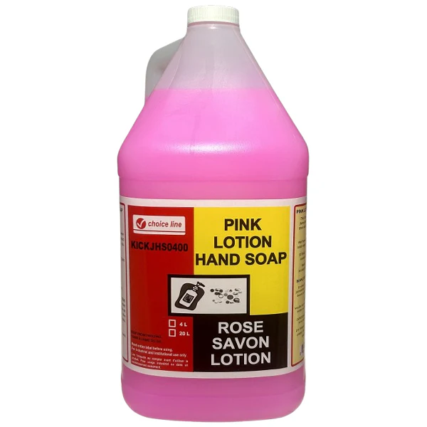 CHOICE LINE - PINK HAND LOTION SOAP 4x4LT