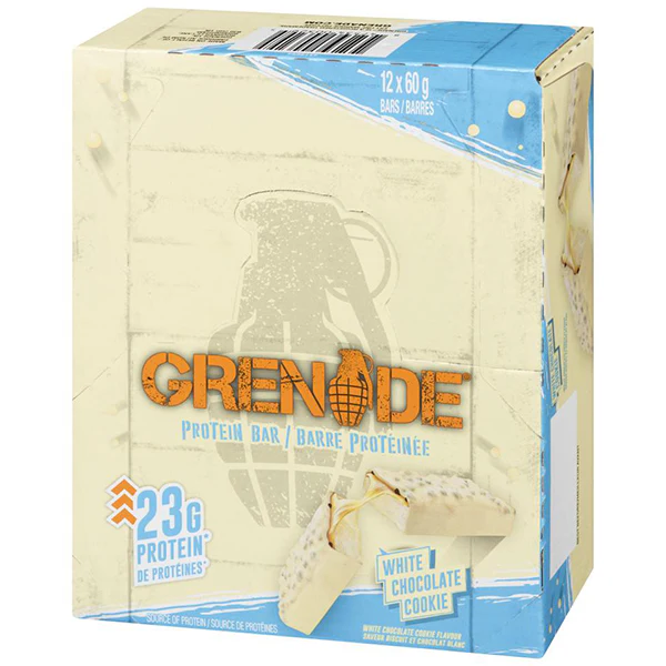 GRENADE - PROTEIN BAR WHITE CHOCOLATE COOKIE 12x60 GR