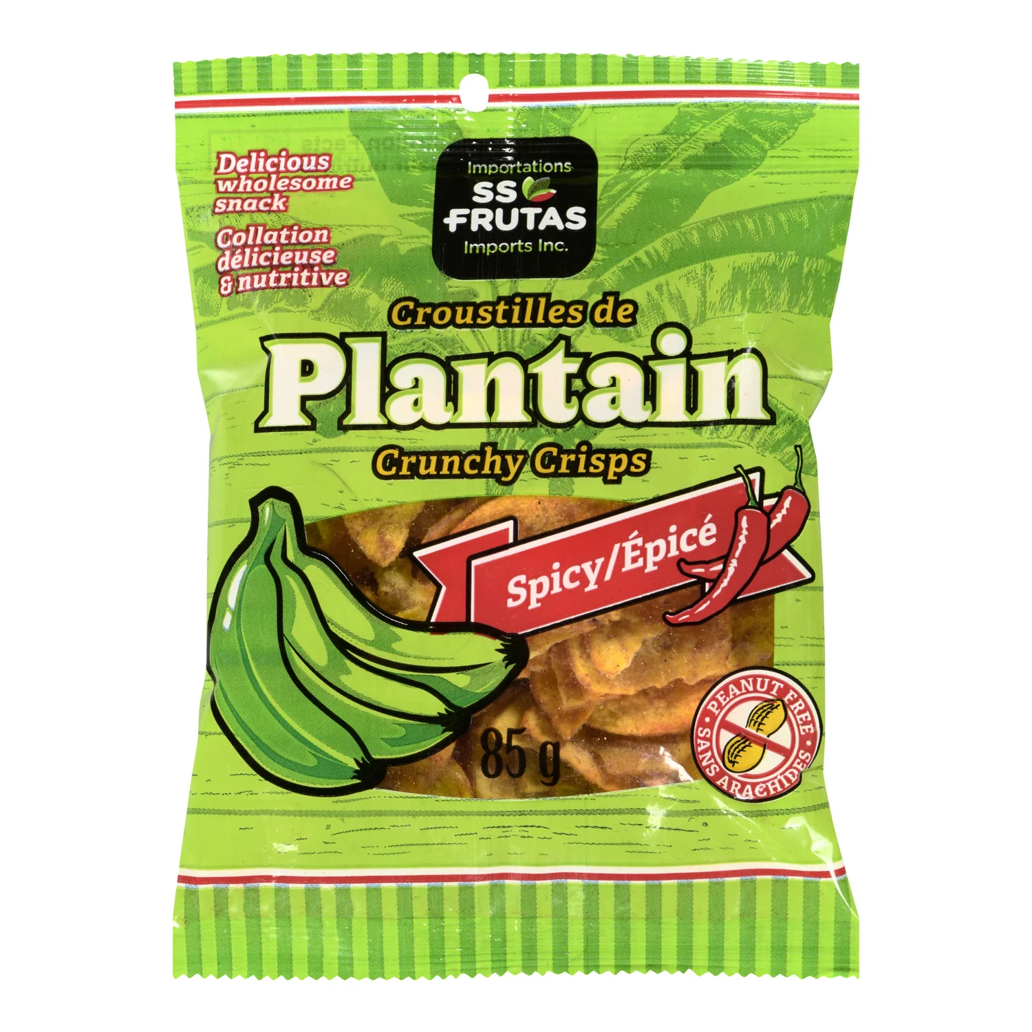 SS FRUTAS - PLANTAIN CRISPS SPICY 50x85 GR