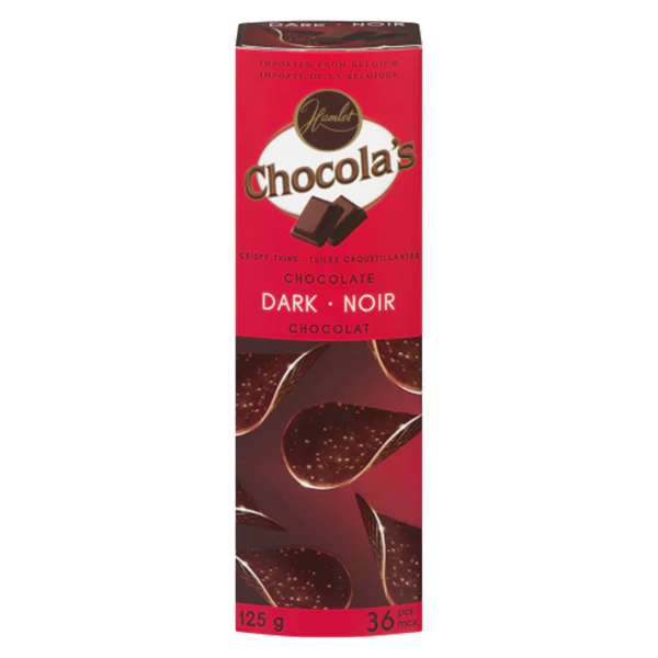 HAMLET - CHOCOLAS DARK CHOCOLATE CRISPY THINS 125GR