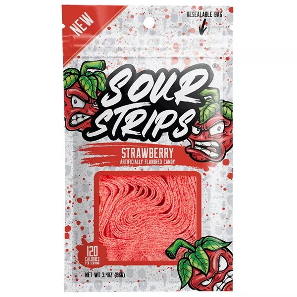 SOUR STRIPS - STRAWBERRY 96GR