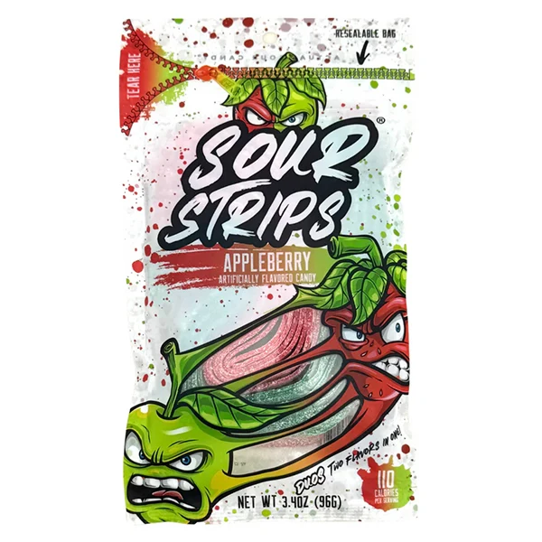SOUR STRIPS - APPLE BERRY 96GR