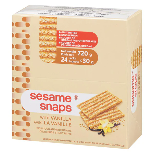 SESAME SNAPS - WITH VANILLA 24x30 GR