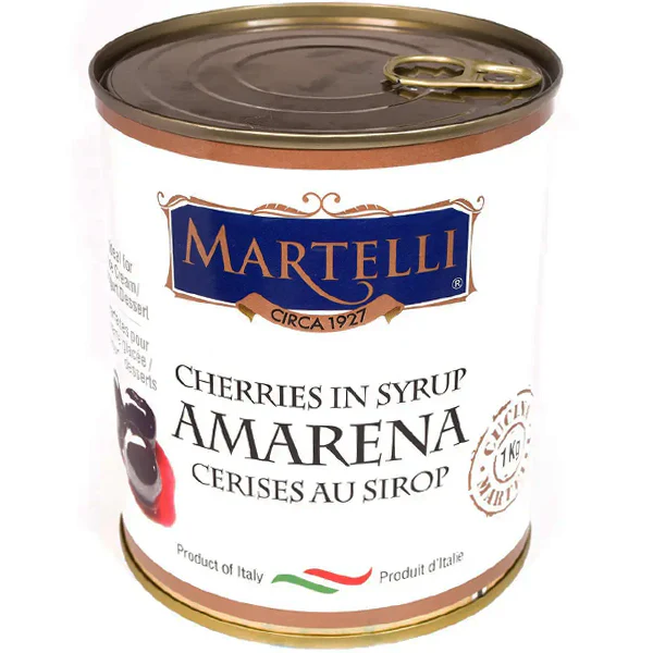 MARTELLI - AMARENA CHERRIES IN SYRUP 1KG