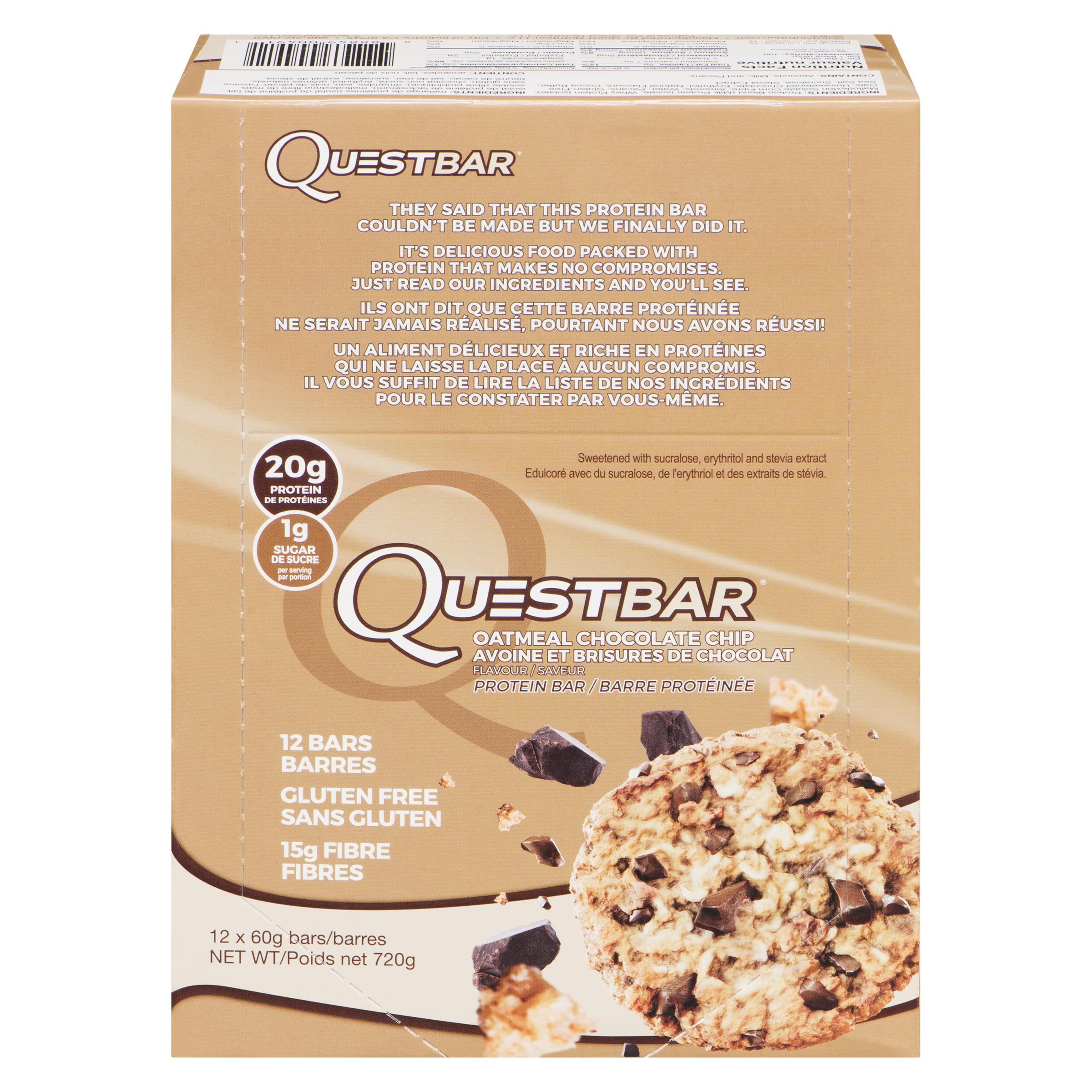 QUEST - OATMEAL CHOCOLATE CHIP 12x60 GR