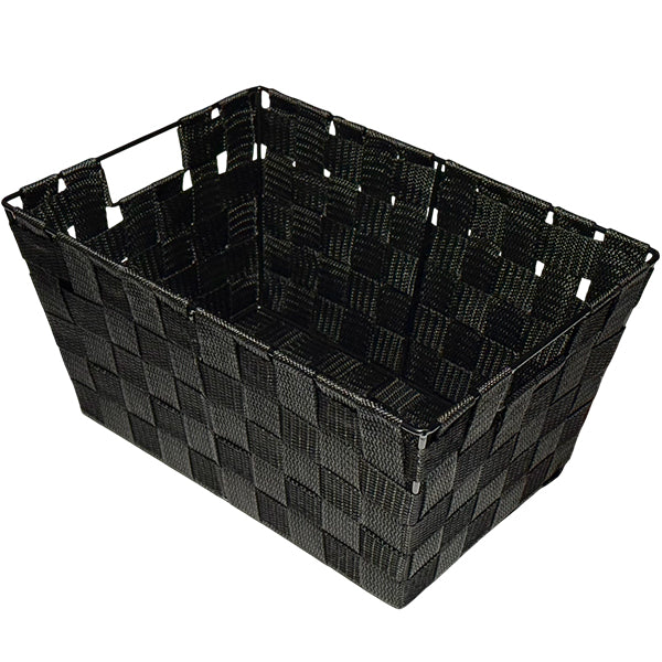 ITY - SINGLE RECTANGULAR STORAGE BASKET BLK EA