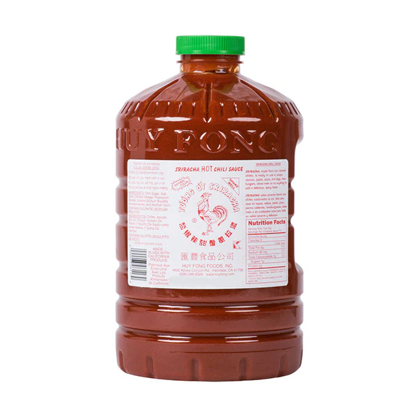 HUY FONG - SIRACHA HOT CHILI SAUCE 3x3.5 LT