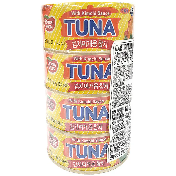 DONGWON - LIGHT TUNA FOR KIMCHI STEW 4x150 GR