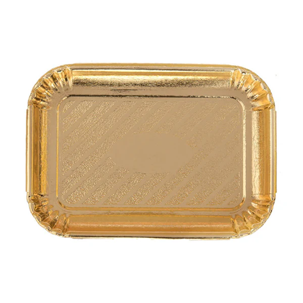 NOVACART - GOLD PASTRY TRAYS #4 8x11-3/16 10PK