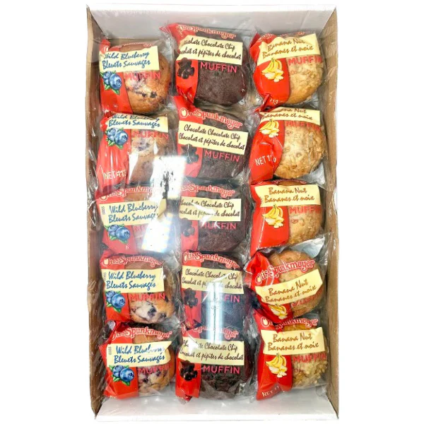OTIS SPUNKMEYER - VARIETY PACK (WILD BLUEBRRY/ BANANA NUT/ CHOC CHIP) 4x15x4OZ