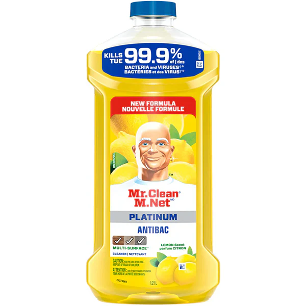 MR CLEAN - PLATINUM ANTIBAC LEMON 4x1.21 LT