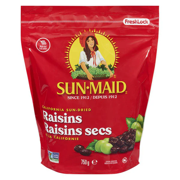 SUNMAID - RAISINS BAG 8x750 GR