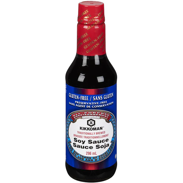 KIKKOMAN - GLUTEN FREE SOY SAUCE 6x296 ML