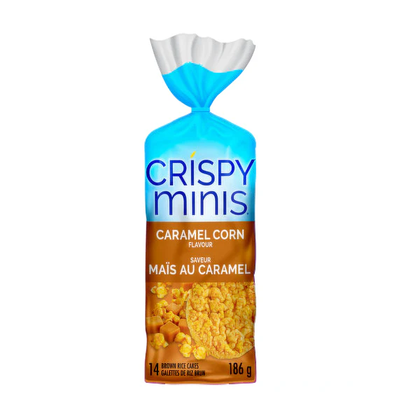 QUAKER - RICE CAKES- CARAMEL CORN 12x186 GR